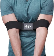 Golf Swing Training Aid: Correcting Arm Band for Beginners (Black)