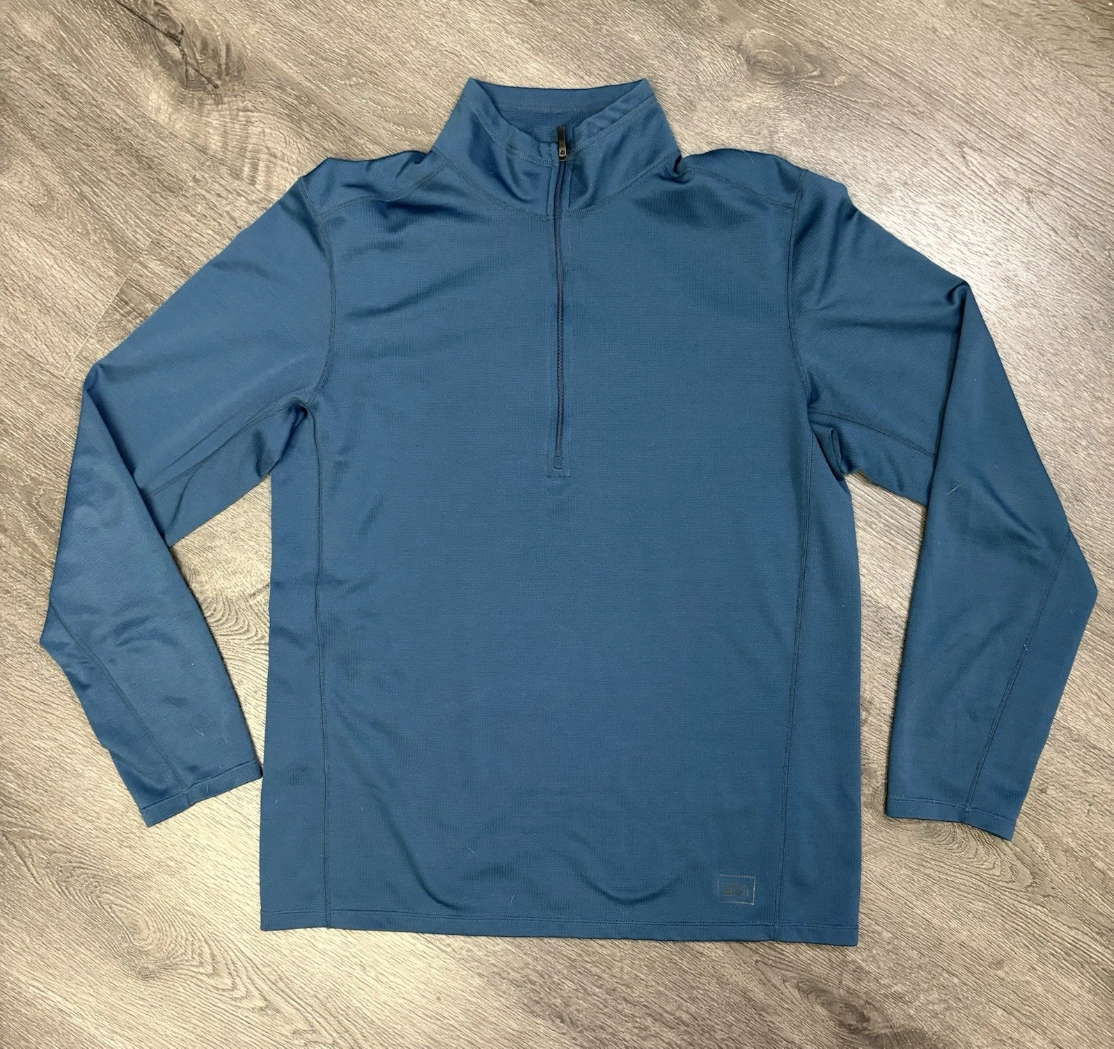 REI Men’s Large 1/4 Zip Shirt Long Sleeve Mock Neck Pullover Hiking Lightweight