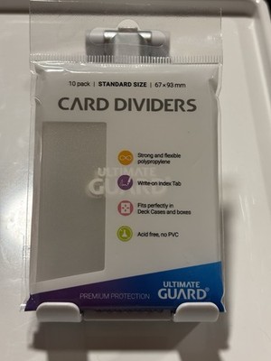 Ultimate Guard Card Dividers 10x Transparent, 67x93mm, Pokemon, MTG, One Piece