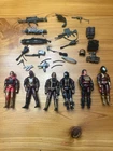 lot of vintage early-2000s G.I. Joe Cobra figures from the Valor vs. Venom