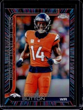 2025 Topps Chrome Courtland Sutton Neon Pulse Refractor #86 Broncos