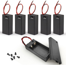 6PCS 9V Battery Holder,9 Volt Battery Holder with Leads Widely Used in Student E