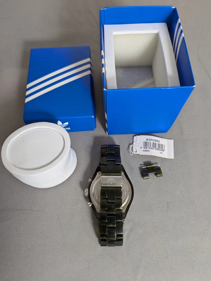 Adidas Originales Adh2562 Reloj Unisex Cambridge Verde Cronógrafo Translúcido... Foto 3 de 4