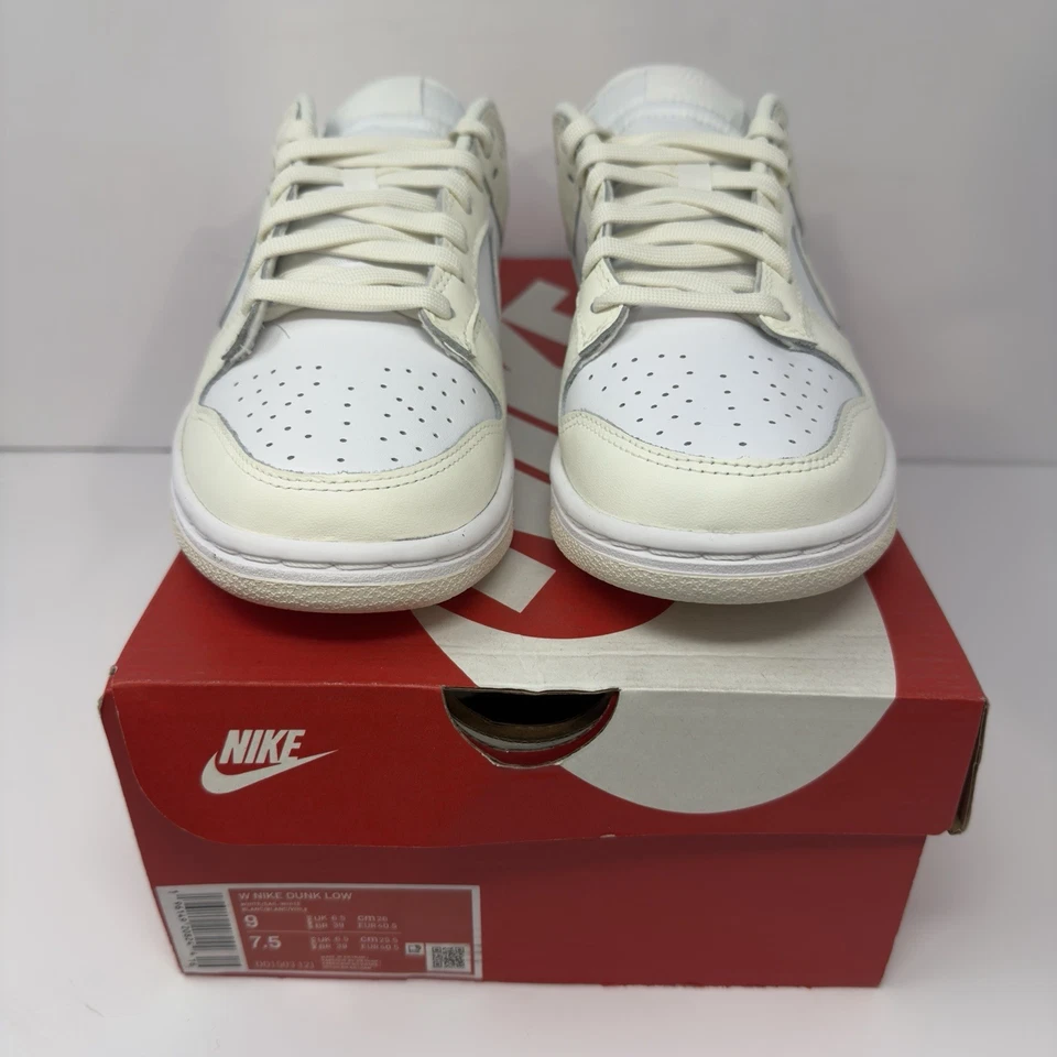 Nike Dunk Low White Sail Coconut Milk (DD1503-121) 9W para mujer/7,5 para hombre - ¡NUEVO! Foto 3 de 4