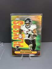 2025 Topps Chrome Bijan Robinson Power Players Atlanta Falcons PP-10