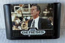Pat Riley's Basketball Sega Genesis Cartridge Vintage Fast Free Shipping!