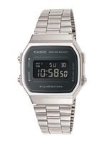 Casio A168WEM-1EF Vintage Collection Retro-Armbanduhr Digital Anthrazit/Silber