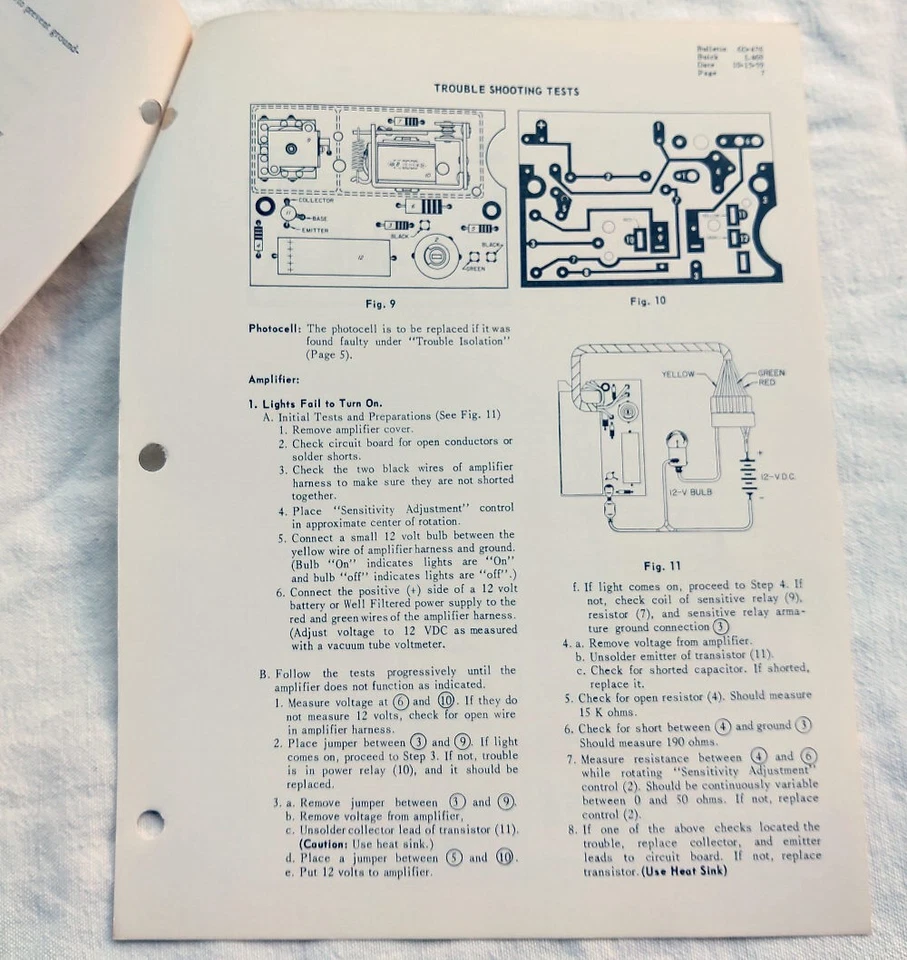 1960 Buick LeSabre Invicta Original GM Twilight Sentinel Service/Repair Info NOS - Image 2 of 3