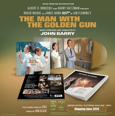 MAN WITH THE GOLDEN GUN: REMASTERED LIMITED EDITION VINYL - John Barry JUNE SHIP