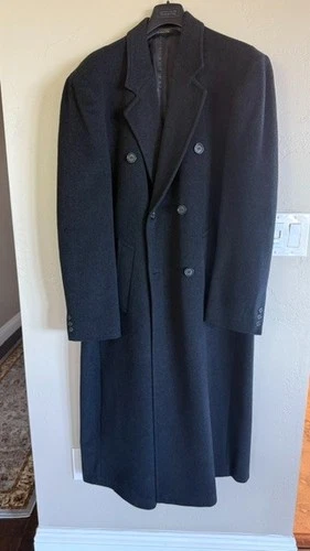 Gianfranco Ruffini Italy Cashmere Blend Long Overcoat Est. 42L - product listing photo