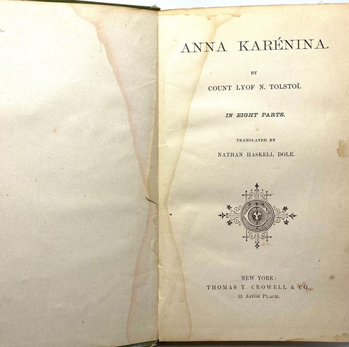 Count Leo Tolstoy Tolstoi - Anna Karenina - 1886 1st 1st - Russian Literature - Foto 5 di 9