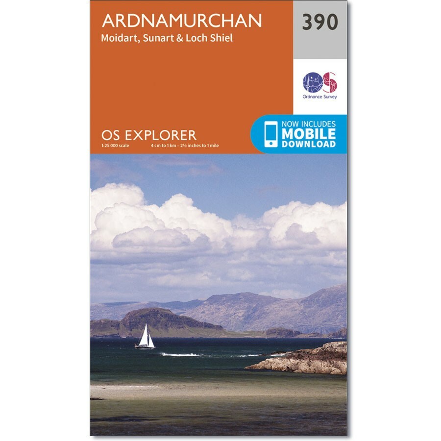 Ordnance Survey Explorer Map 390 Ardnamurchan