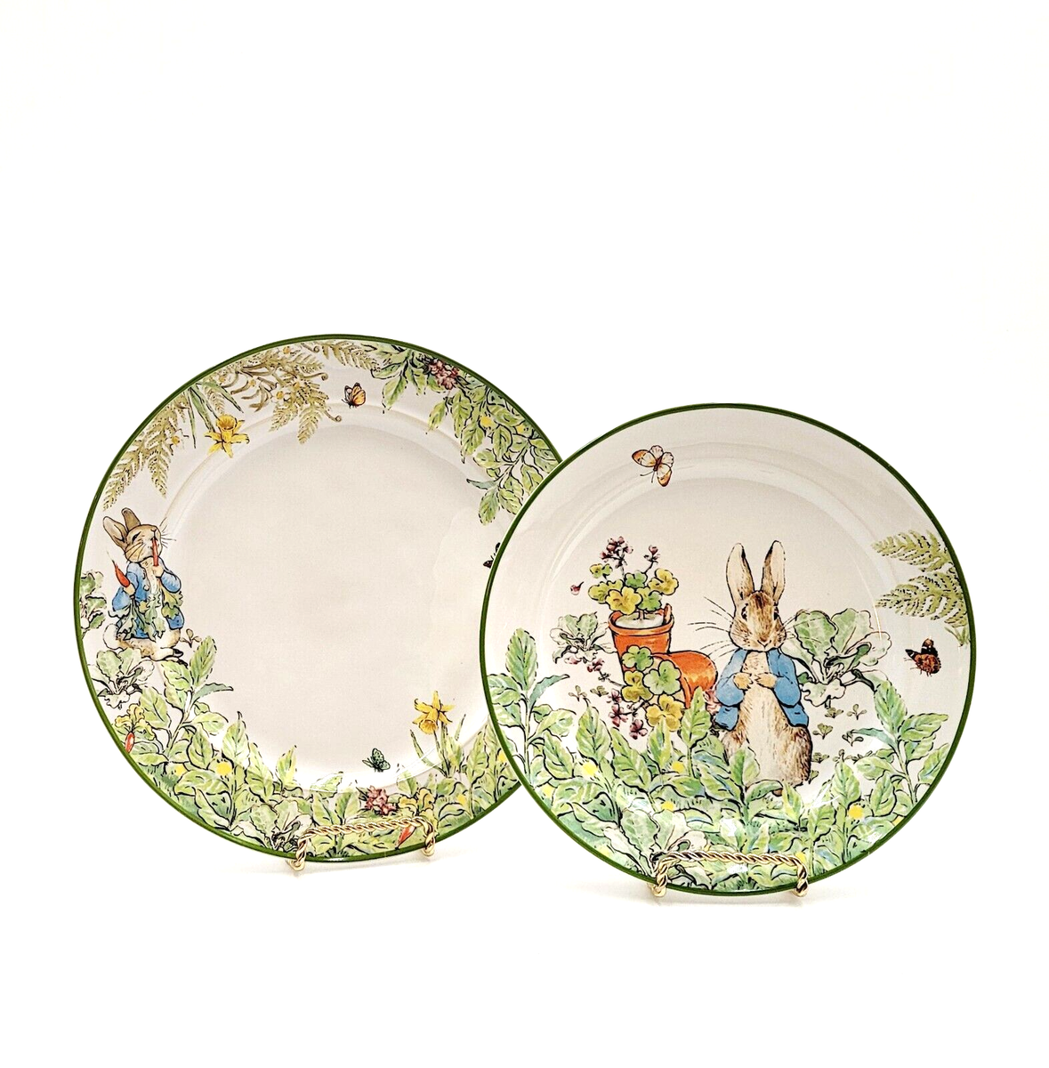 Pottery Barn Beatrix Potter Peter Rabbit Dinner Plates Salad