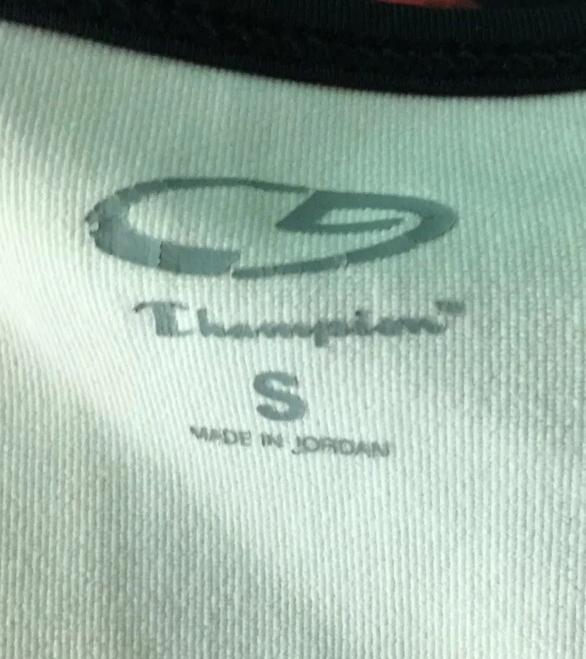 Camisa de entrenamiento Champion para mujer camiseta sin mangas marfil crema elástica ajustada talla pequeña A19 Foto 2 de 4