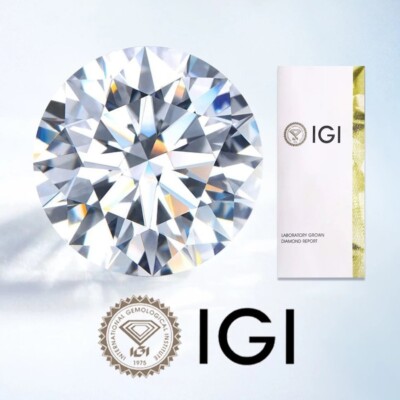 Pendents Diamant Solitaire 2,10 Carats D/VVS2 - Or Jaune 18K, Certifié IGI, Neuf Avec étiquettes