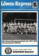 Bayernliga 84/85 Tsv 1860 Munich - SpVgg Landshut, 11.08.1984