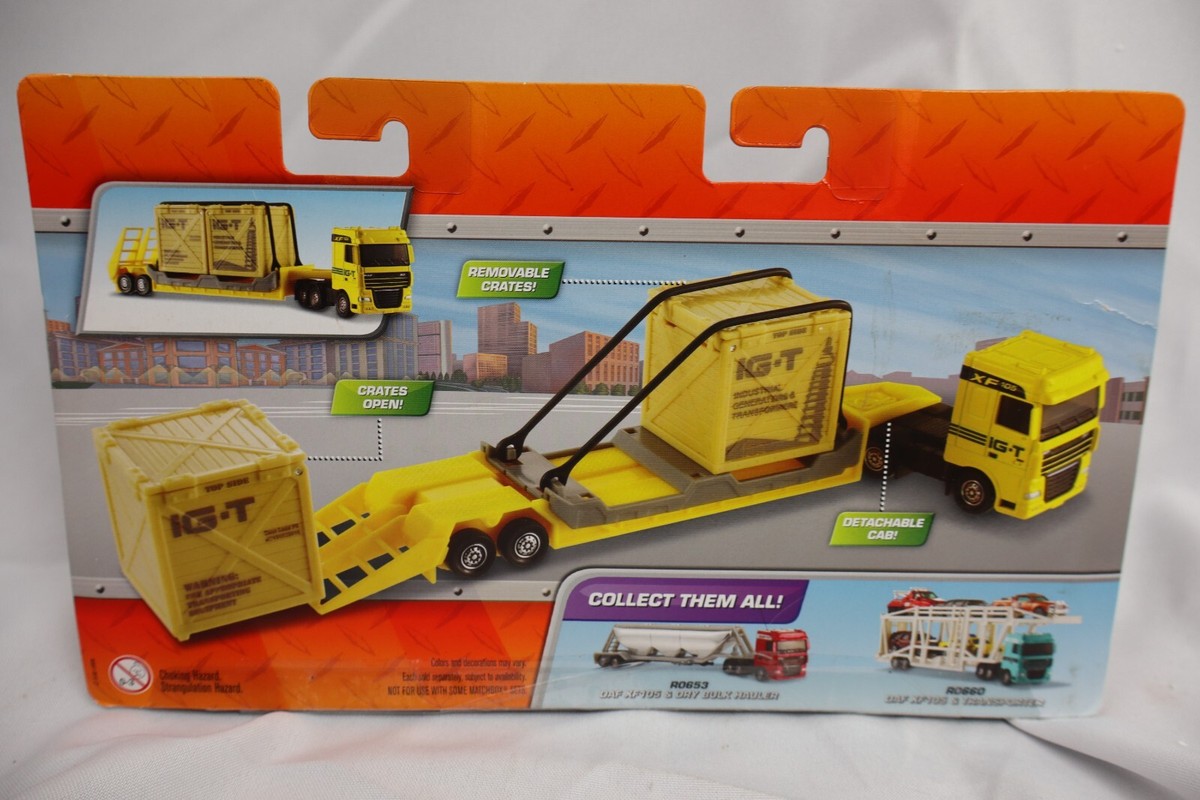 Matchbox DAF XF 105 XF105 Truck Lowboy Trailer Super Convoys Rare