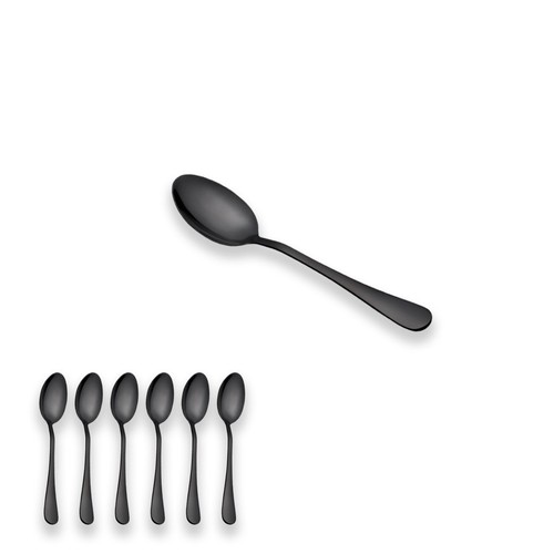 Schwarze Titan Vergoldet Edelstahl Kaffeelöffel Mocca Löffel Mini Löffel Dess... - 第 1/4 張圖片