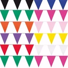 10m / 32 ft Solid Colour Bunting - Flag Banner Pennant Party Decoration Garland