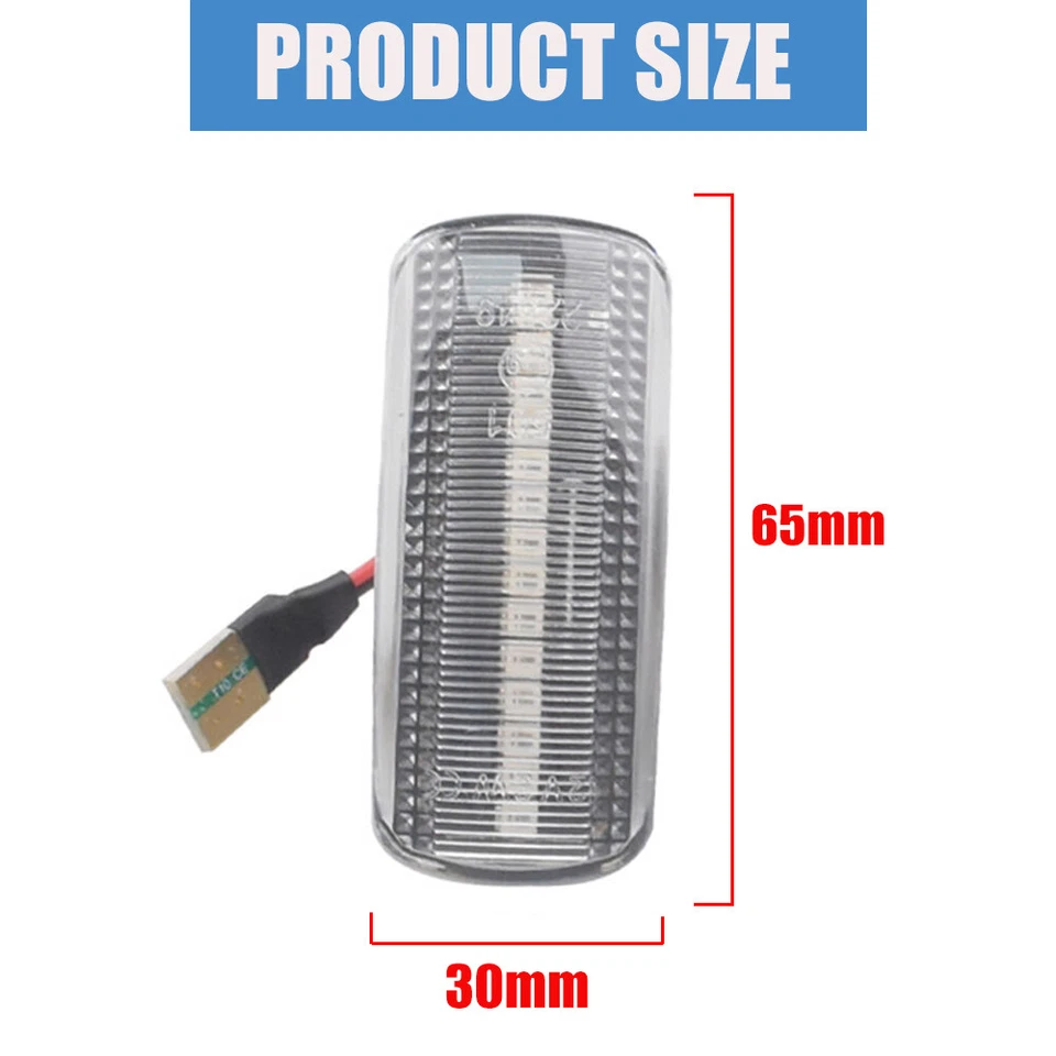 Luz de señalización lateral dinámica LED para Dodge Caliber 2007 2008 2009 2010 2011 Foto 4 de 4