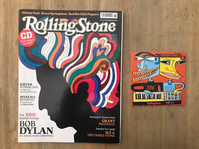 Rolling Stone 6 2006 BOB DYLAN Kiefer Sotherland Johnny Cash Springsteen + CD