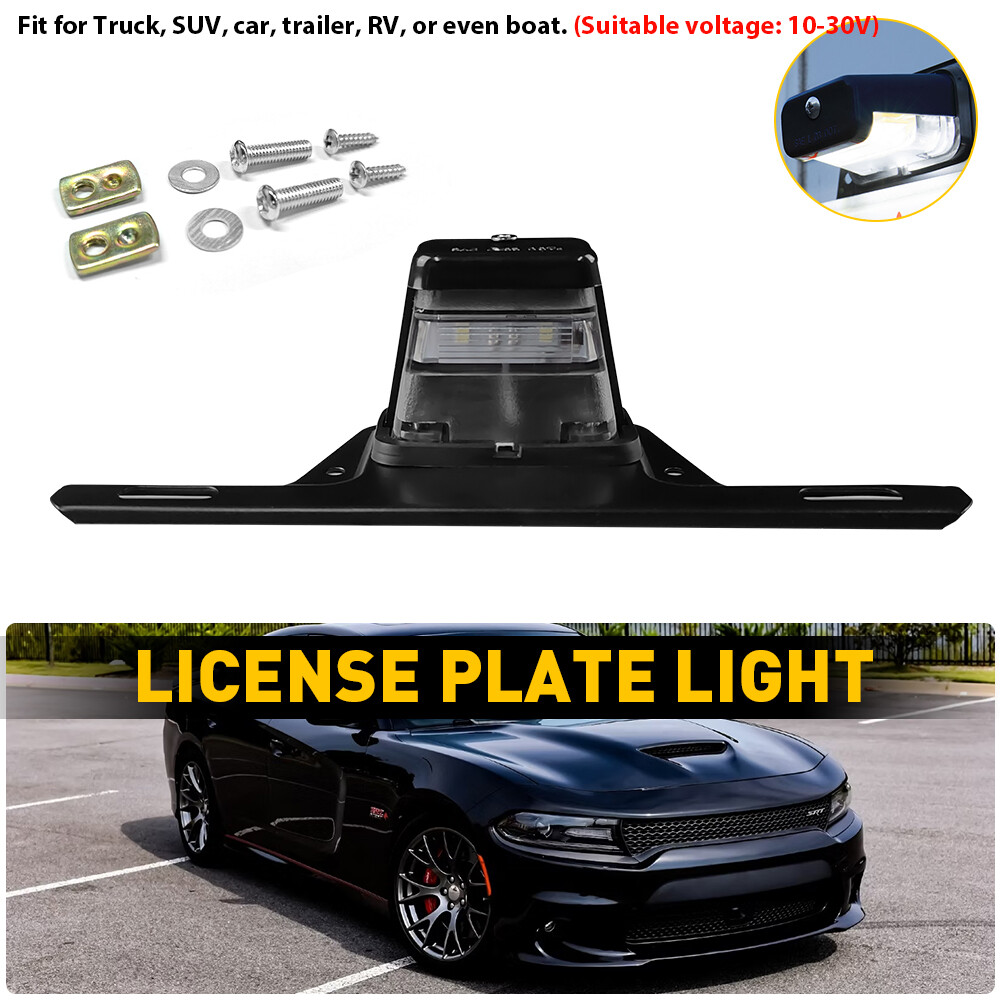Universal LED Plate License Light Car Tail Camper RV Trailer Truck Waterproof