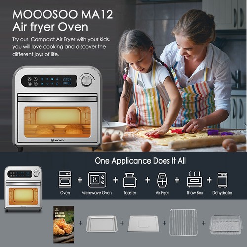 moosoo air fryer oven ma12