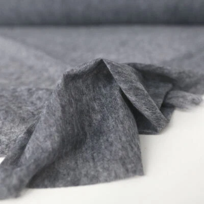 Grau Bügeleinlage-Stoff mit Kleber Weicher Vlies-Stoff mit Fixierung Meterware