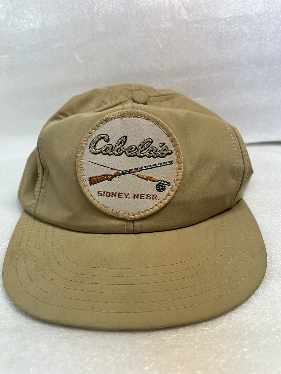 Vintage Cabelas Gore-Tex Beige Strapback Trucker Fishing Hunting