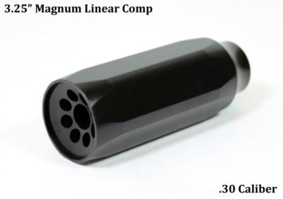 Kaw Valley Precision 3.25'' Magnum Linear Comp - Black - 5/8x24