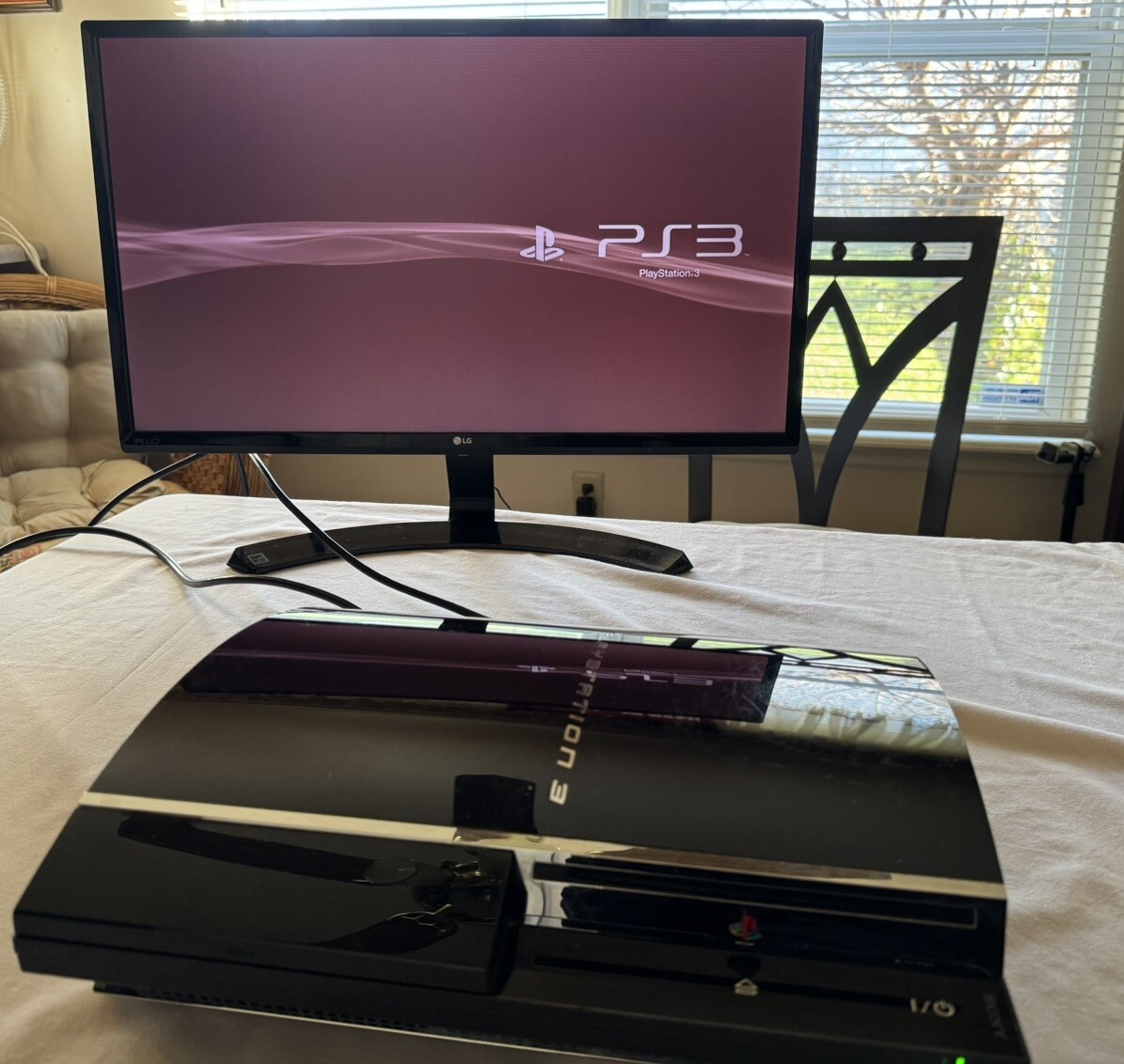 Sony PlayStation 3 Fat Console PS3 80GB CECHE01 Backwards Compatible