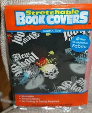 Kittrich Corporation Stretchable Fabric Book Cover New Skool Skulls NEW 