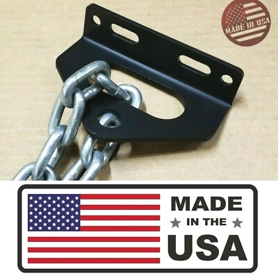 [SR] Mower Trailer (CHAIN) Hitch Universal Zero Turn ZTR 5'' Outside Holes Black