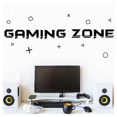 Wandtattoo Kinderzimmer Wandaufkleber Gaming Zone Sticker Jugendzimmer W5599