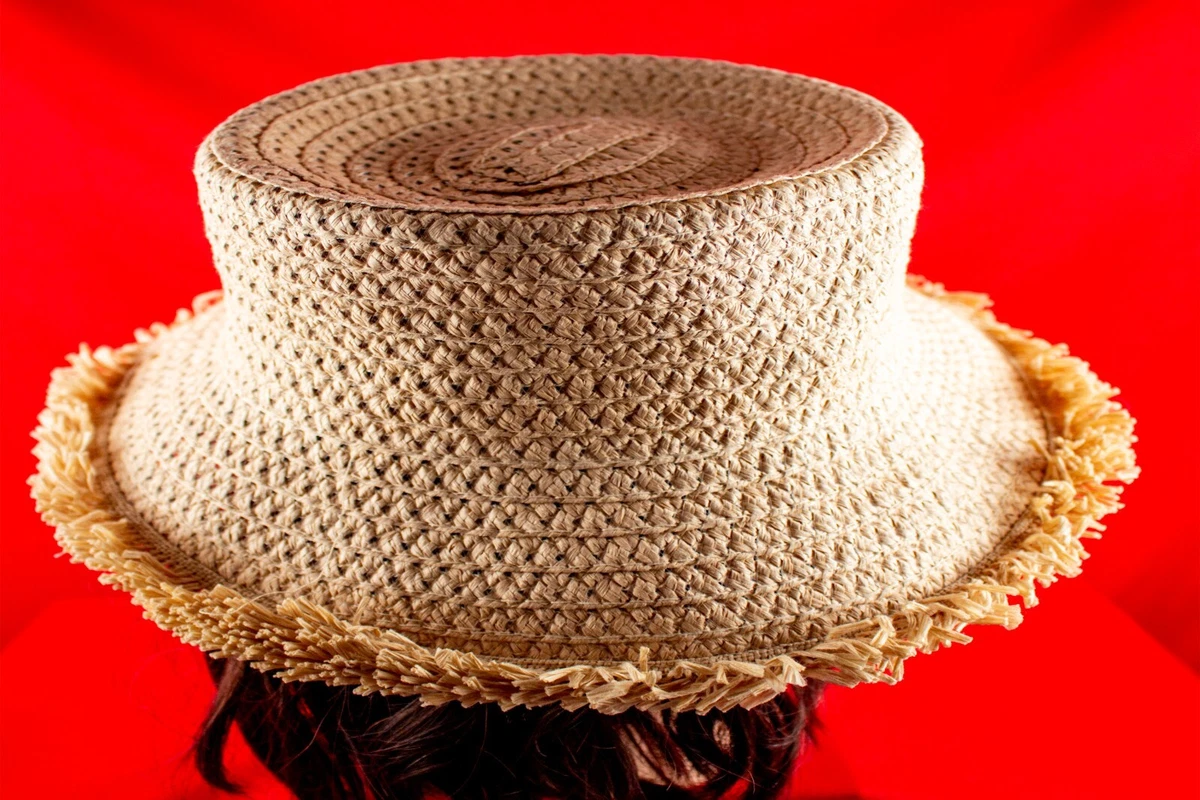 Women\'s Vintage Hat Clorofibre Viscose Fiber Made In Italy Beige bucket Beige Bucket Original Vintage Hats for Women for sale | eBay main image 4