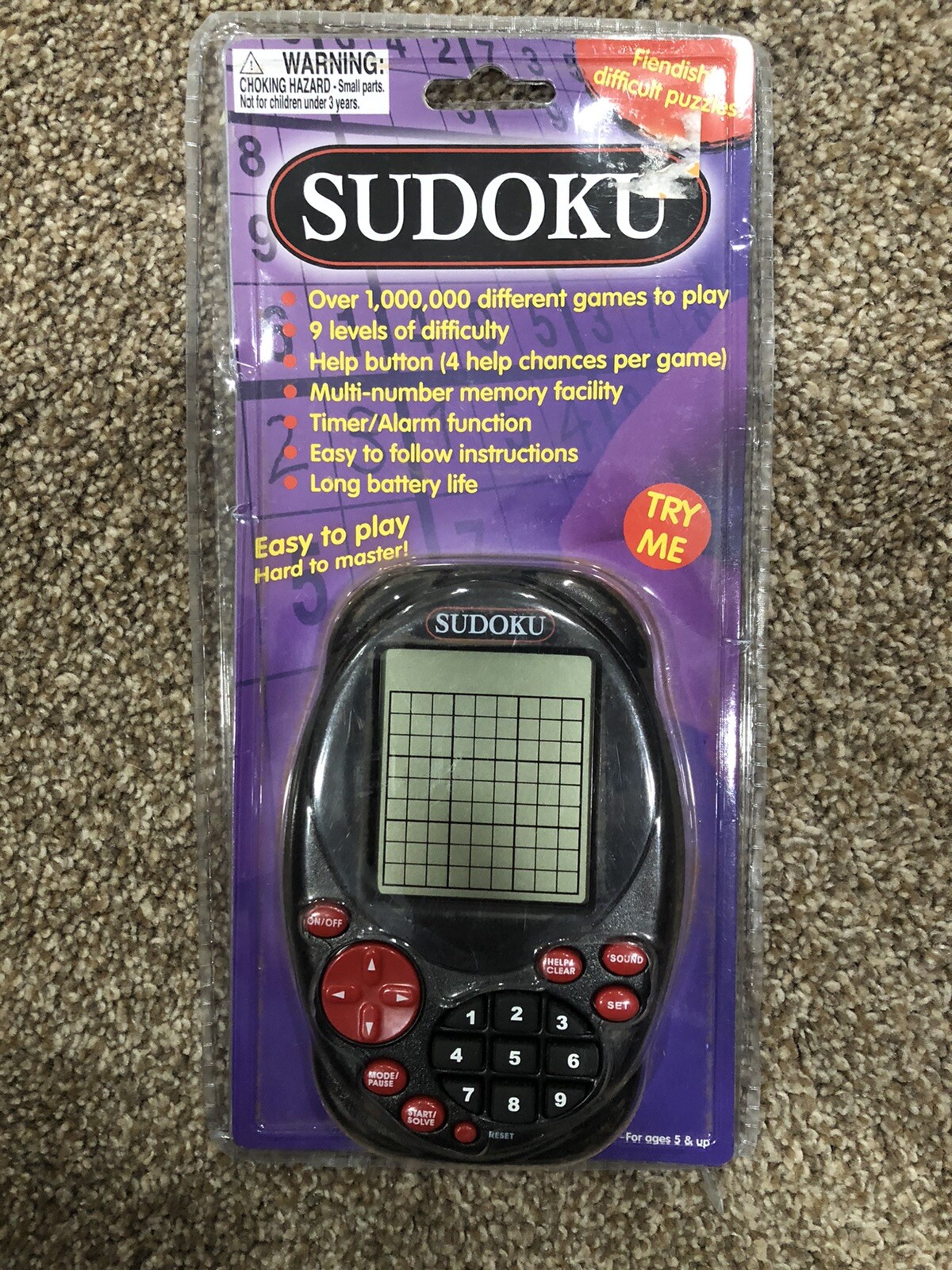 New SUDOKUHandheld Electronic GameNEW IN SEALED PACKAGE9 Levels of Difficulty eBay