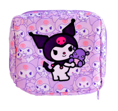 Sanrio Kuromi Tragbare Aufbewahrung Kleinteile / Schminkkoffer / Aufbewahrungstasche