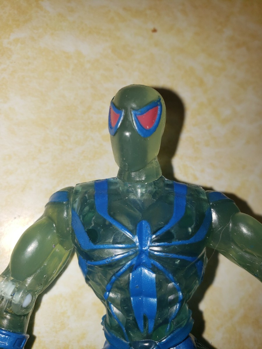 Spiderman Clear Blue Ice Armour Toy-biz 1996 Action Figure