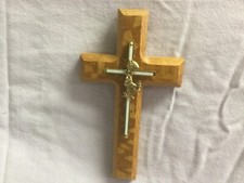 First Communion Wooden Hanging Wall Cross 7.5"Girl Cross Lacewood Australia 