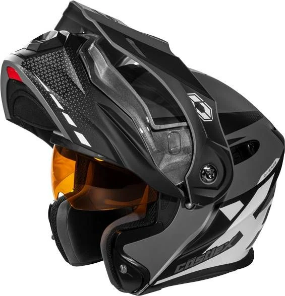 Open Box Castle CX950 Diverge Snowmobile Helmet Charcoal/Black/Silver L - Image 4 of 4