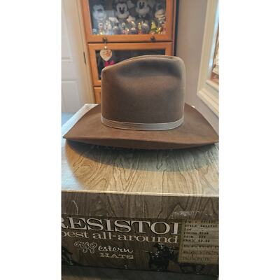 Resistol mink Brown Self Conforming XXX Beaver Size 6 7/8 R | eBay