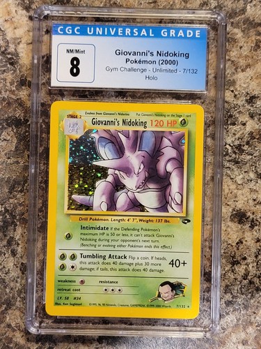 Giovanni's Nidoking (Unlimited) graded CGC 8 for sale on eBay