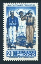 Mexico 915, MNH. Mi 1101. Mexican Revolution, 50th Ann. Sailor & Soldier, 1961.