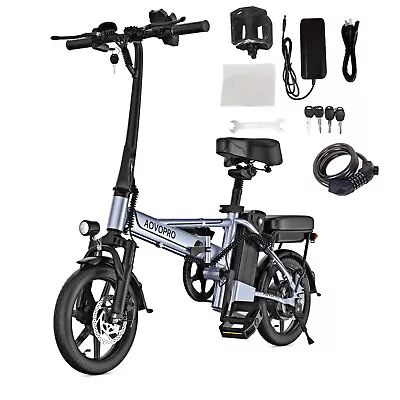 AOVOPRO EB60 Adult Ebike 500W Foldable 48V 10.5AH Electric Bicycle 22MPH 28Miles