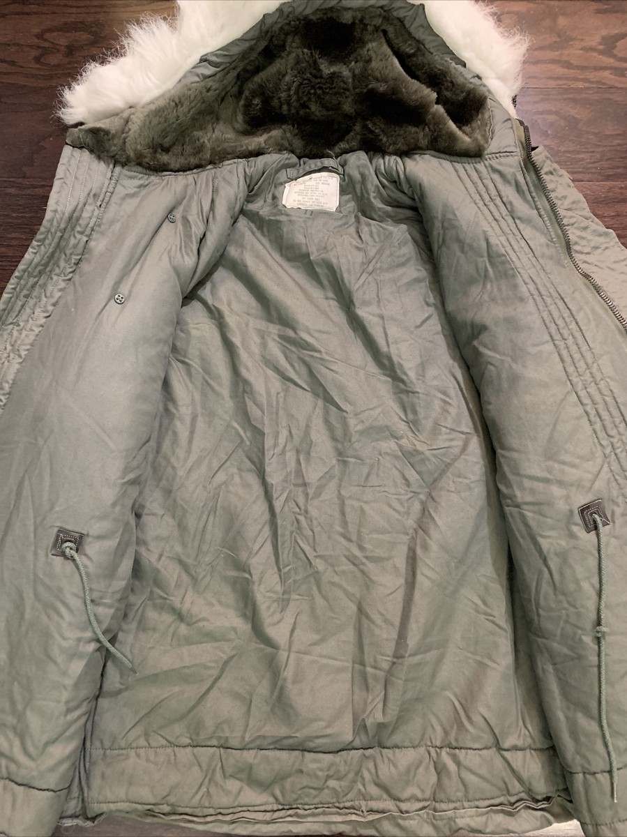 Vintage N3B Air Crew Alpha Extreme Cold Weather Jacket Parka USAF