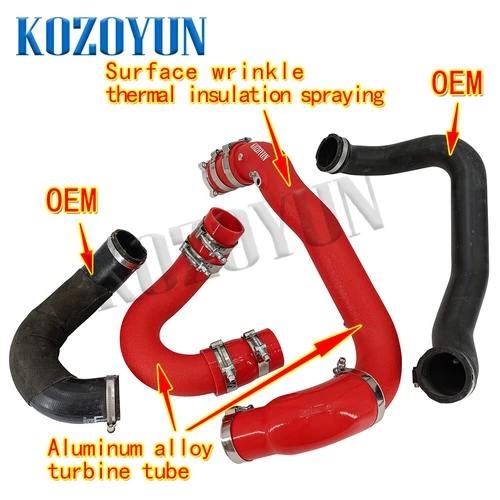 Intercooler charge pipe intake Kit for Audi EA839 A6 A7 C8 55TFSI 3.0TSFI 2019+ - Bild 5 von 13