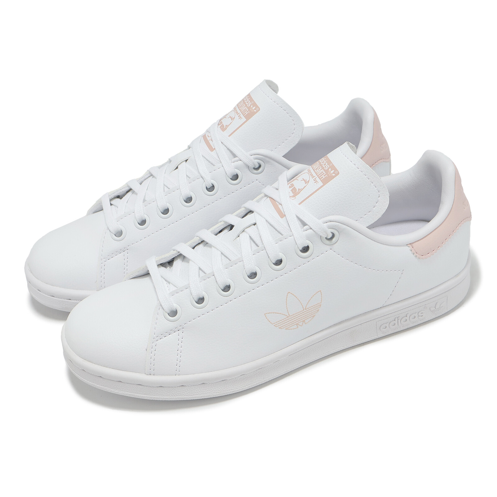 adidas Originals Stan Smith J White Pink Kids Women Casual Lifestyle Shoe IG7022