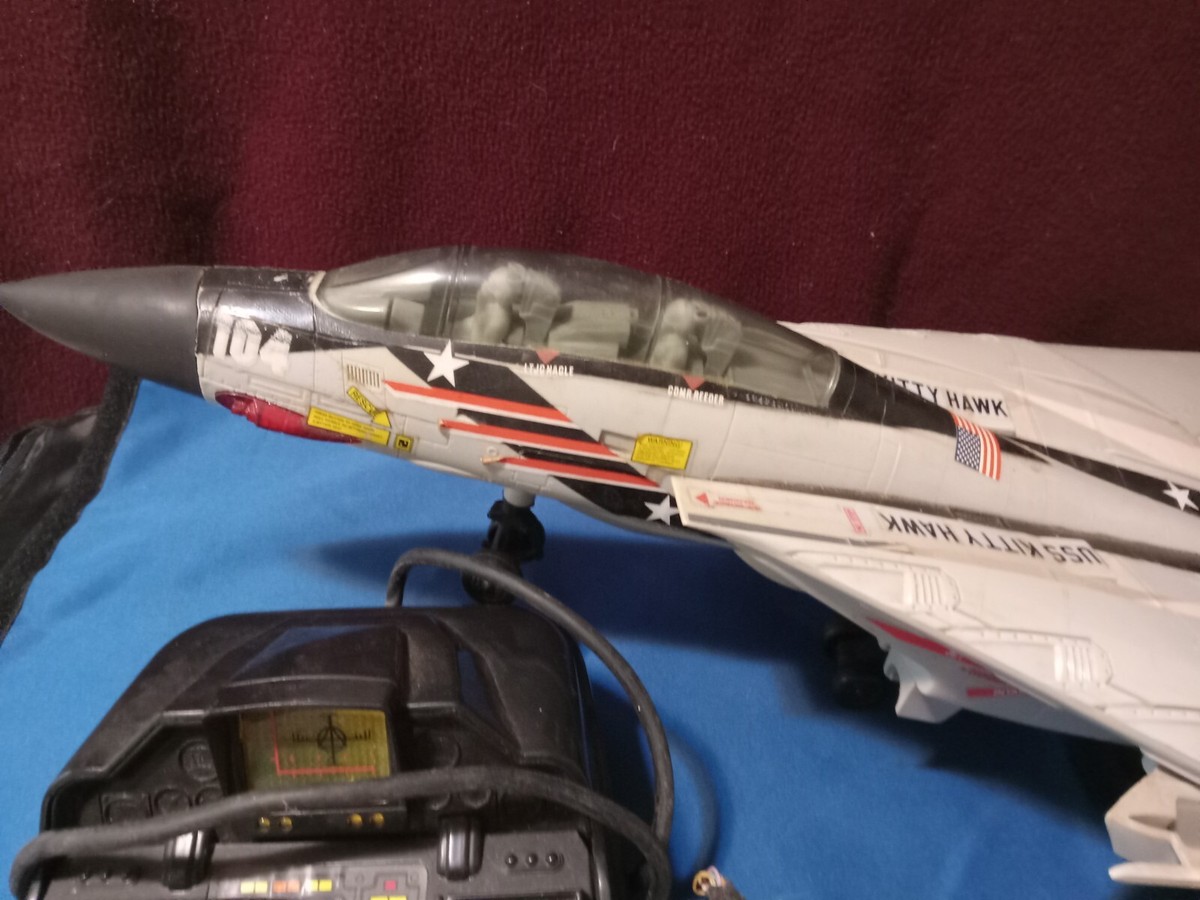 Vintage 1990 New Bright F-14 Tomcat Remote Control Kitty Hawk