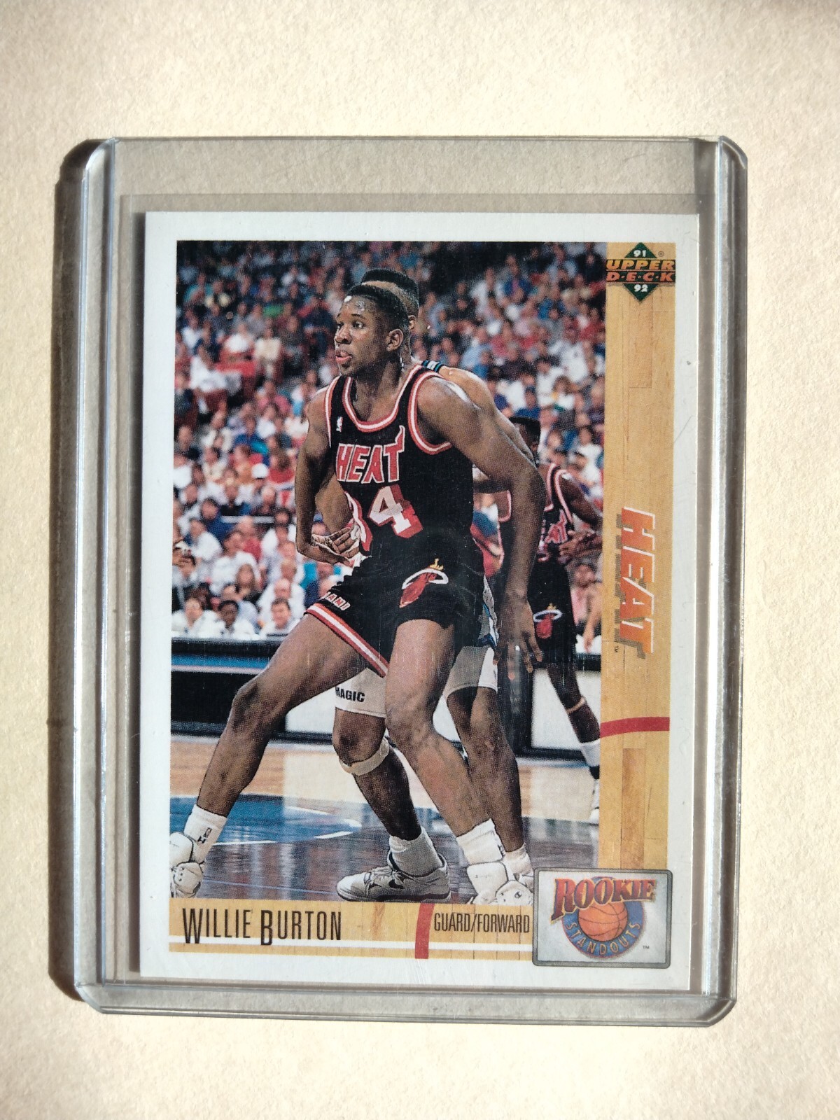 1991-92 Upper Deck Rookie Standout Willie Burton #R6 NM-MT or Better