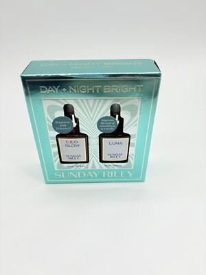 SUNDAY RILEY Day + Night Bright C.E.O. GLOW Face Oil & LUNA Sleeping Night Oil